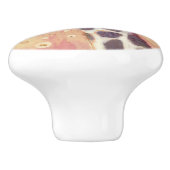 Klimt Giraffe | In bloemen toegevoegd Keramische Knop (Zijkant)