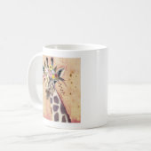 Klimt Giraffe | In bloemen toegevoegd Koffiemok (Voorkant links)