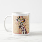 Klimt Giraffe | In bloemen toegevoegd Koffiemok (Links)