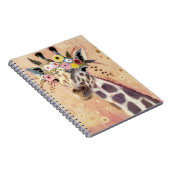 Klimt Giraffe | In bloemen toegevoegd Notitieboek (Rechterzijde)