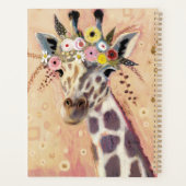 Klimt Giraffe | In bloemen toegevoegd Planner (Achterkant)