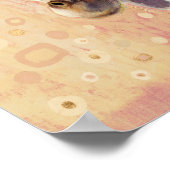 Klimt Giraffe | In bloemen toegevoegd Poster (Hoek)