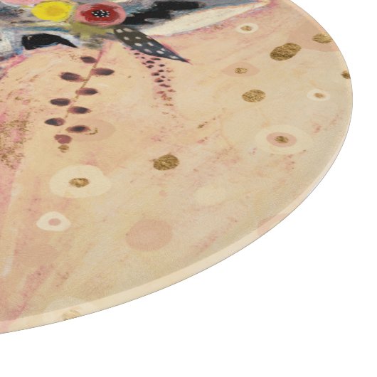 Klimt Giraffe | In bloemen toegevoegd Snijplank (Hoek)