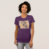 Klimt Giraffe | In bloemen toegevoegd T-shirt (Voorkant volledig)