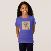 Klimt Giraffe | In bloemen toegevoegd T-shirt (Voorkant volledig)