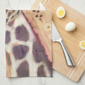 Klimt Giraffe | In bloemen toegevoegd Theedoek (Quarter Fold)