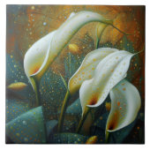 Klimt Golden Calla Lilies Symbolisme Art Nouveau C Tegeltje (Voorkant)