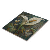 Klimt Golden Calla Lily Butterfly Art Tegeltje (Zijkant)
