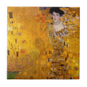 Klimt Golden Lady Adele Bloch Bauer Art Nouveau Tegeltje (Voorkant)