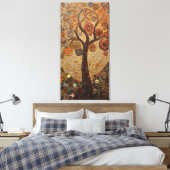 Klimt Golden Tree Abstract Art Nouveau Can Canvas Afdruk (Insitu (Slaapkamer))