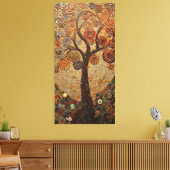 Klimt Golden Tree Abstract Art Nouveau Can Canvas Afdruk (Insitu (Woonkamer))