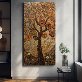 Klimt Golden Tree Abstract Art Nouveau Can Canvas Afdruk