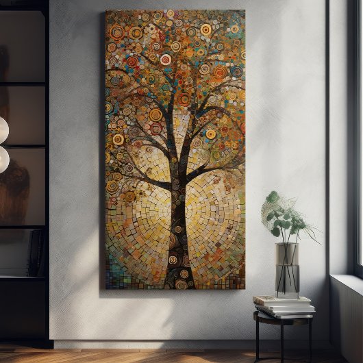 Klimt Golden Tree Abstract Art Nouveau Can Canvas Afdruk