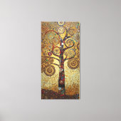 Klimt Golden Tree Abstract Art Nouveau Canvas Afdruk (Voorkant)