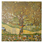 Klimt Golden Tree Abstract Art Nouveau Cer Tegeltje (Voorkant)