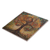 Klimt Golden Tree Abstract Art Nouveau Cer Tegeltje (Zijkant)