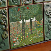 Klimt Golden Tree Abstract Art Nouveau Cer Tegeltje