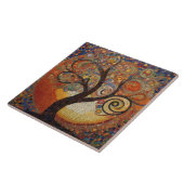 Klimt Golden Tree Abstract Art Nouveau Tegeltje (Zijkant)
