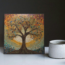 Klimt Golden Tree Abstract Art Nouveau Tegeltje