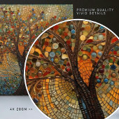 Klimt Golden Tree Abstract Art Nouveau Tegeltje