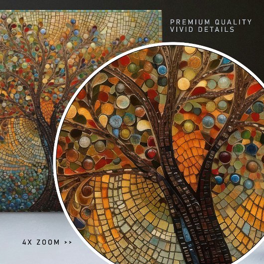 Klimt Golden Tree Abstract Art Nouveau Tegeltje