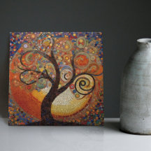 Klimt Golden Tree Abstract Art Nouveau