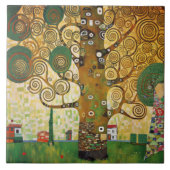 Klimt Golden Tree Abstract Art Nouveau Tegeltje (Voorkant)