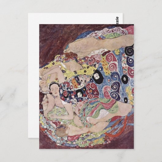 Klimt, Gustav Catal? Les verges die Jungfrau Briefkaart (Voorkant / Achterkant)