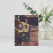 Klimt, Gustav Die Musik 1895 Technique?l auf Lein Briefkaart (Staand voorkant)