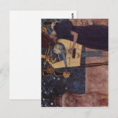 Klimt, Gustav Die Musik 1895 Technique?l auf Lein Briefkaart (Voorkant / Achterkant)