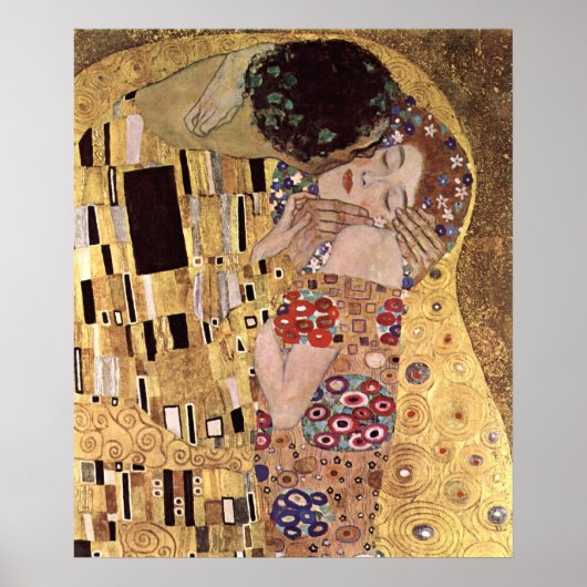Klimt Gustav ~ Het Kiss-Poster Poster (Voorkant)