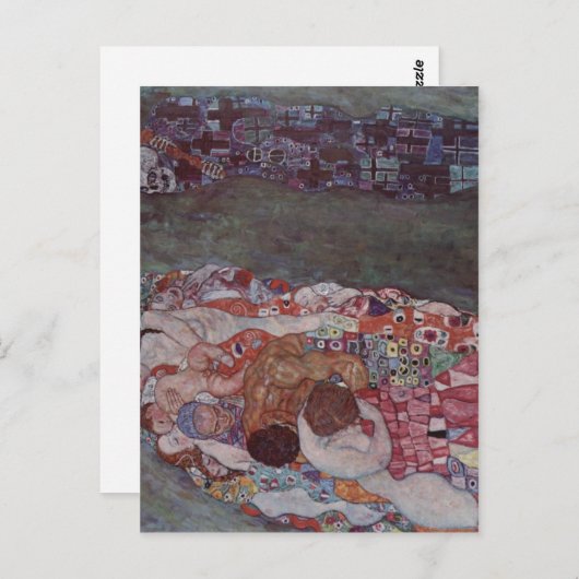 Klimt, Gustav Leben und Tod 1908-1911 Technique?l Briefkaart (Voorkant / Achterkant)