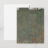 Klimt, Gustav Mohnfeld 1907 Technique?leinw Briefkaart (Voorkant / Achterkant)