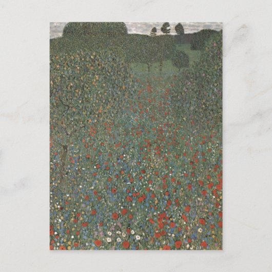 Klimt, Gustav Mohnfeld 1907 Technique?leinw Briefkaart (Voorkant)