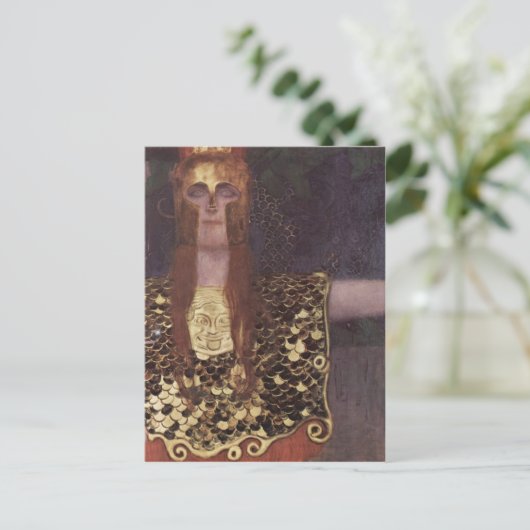Klimt, Gustav Pallas Athena 1898 Technique ?l auf Briefkaart (Staand voorkant)