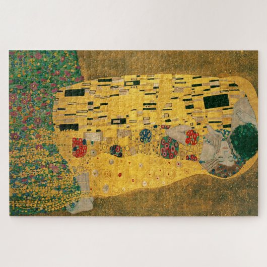 Klimt // Het kus schilderen Legpuzzel (Horizontaal)