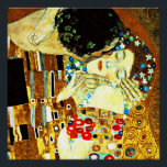Klimt - Het schilderij van de Kus, Gustav Klimt Poster<br><div class="desc">Gustav Klimt - De Kiss (closeup) poster.</div>