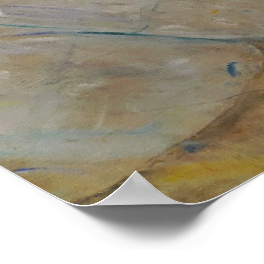 Klimt - Het zwarte Pet van 1910 Poster (Hoek)