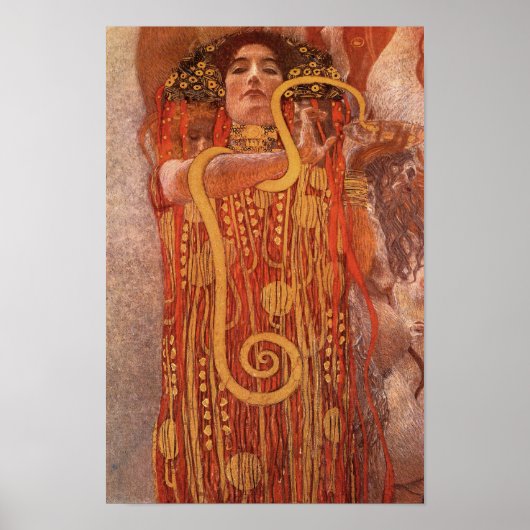 Klimt Hygieia Medicine Art Deco Poster Afdrukken (Voorkant)