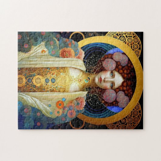 Klimt Inspired Queen Goddess Fantasy Art Legpuzzel (Horizontaal)