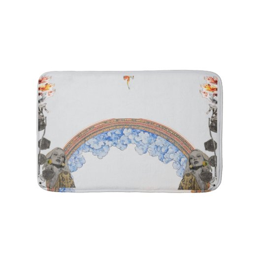 Klimt-Inspired Surreal  Badmat (Voorkant)