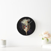 Klimt-Inspired Surreal Collage Ronde Klok (Huis)