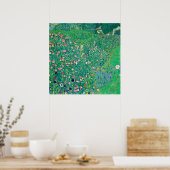 Klimt Italiaans landschap herstelde Afbeelding kle Poster (Keuken)