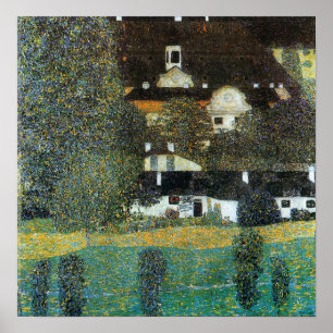 Klimt - Kasteel Kamer Bij Attersee 1909 Poster