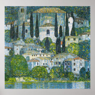 Klimt - Kerk in Cassone 1913 Poster