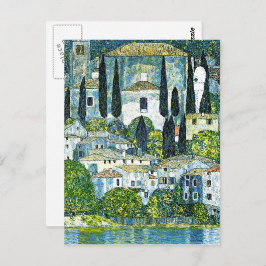 Klimt - Kerk in Cassone Briefkaart (Voorkant / Achterkant)