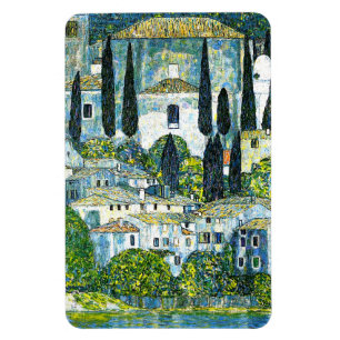 Klimt - Kerk in Cassone Magneet