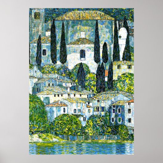 Klimt - Kerk in Cassone Poster (Voorkant)