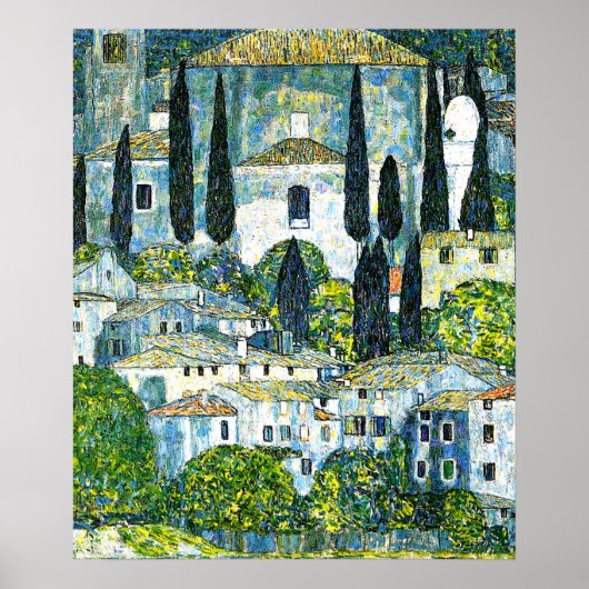 Klimt - Kerk in Cassone Poster (Voorkant)