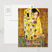 Klimt kunst - De Kus - Liefde Voor Altijd Briefkaart (Voorkant / Achterkant)